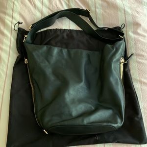 Mackage Black Leather Hobo Bag